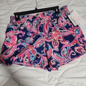 NWT Lilly Pulitzer Luxletic Backcourt Short UPF 50+ Womens Sz Med MSRP $74